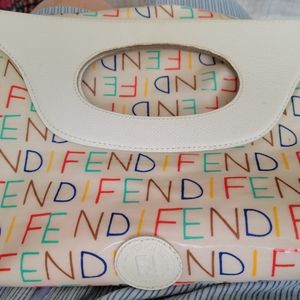 Fendi shopper tote clutch